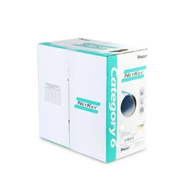 NUR6C04IG-C-16423 Bobina de Cable UTP de 305 Metros (1000 Pies) de Cobre, NetKey, Gris Claro, Categoría 6 (24 AWG), 1000Mbps, Riser (CMR), de 4 Pares - Image 1