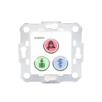 Modulo de 3 Botones iluminados con Lector RFID 125 KHz / Alarma / Cancelar y Código Azul / BUS RS485 / Compatible con NX0019/B, NX1021 y NX0015 - Image 7
