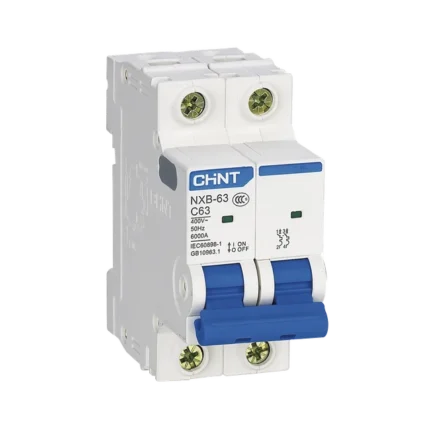 Pastilla para Riel Din, 2 Polos, 16 Amp, Vca:110/415v, 6kA, Catálogo: NXB632PC16, Serie: NXB-63.