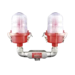 Lámpara de Obstrucción Roja Certificada/ Luz Fija Tipo L-810 Doble LED/ 120 - 240 Vca/ Luz Infraroja - Image 2