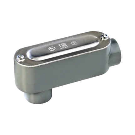 Caja Condulet tipo LB de 3/4" (19.05 mm) Incluye tapa y tornillos.