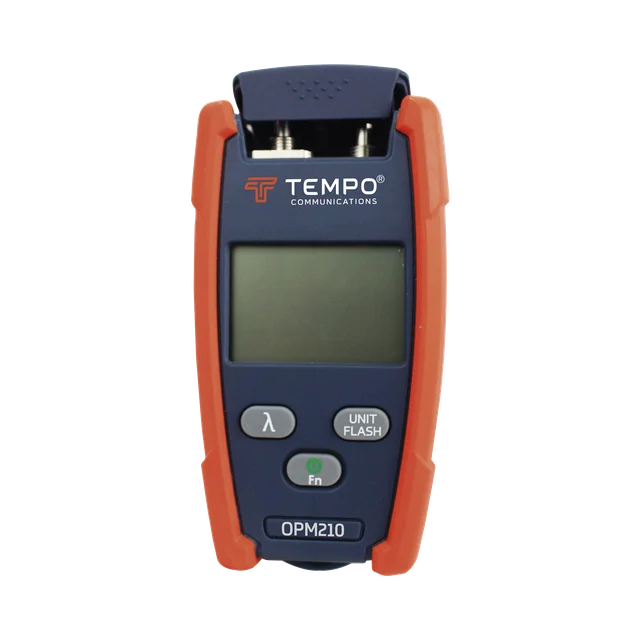 OPM210-h Medidor de Potencia (Micro OPM) para Fibra Óptica con Localizador Visual de Fallos (VFL), entrada universal de 2.5 mm (para conectores SC, ST y FC), Rango de medición de -70 a +10 dBm - Image 1