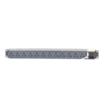 PDU Básico para Distribución de Energía, Enchufe de Entrada NEMA 5-15P, Con 12 Contactos NEMA 5-20R, Instalación Horizontal de 19in, 1UR, 15 Amp, 120 Vca - Image 3
