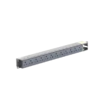 PDU Básico para Distribución de Energía, Enchufe de Entrada NEMA 5-15P, Con 12 Contactos NEMA 5-20R, Instalación Horizontal de 19in, 1UR, 15 Amp, 120 Vca