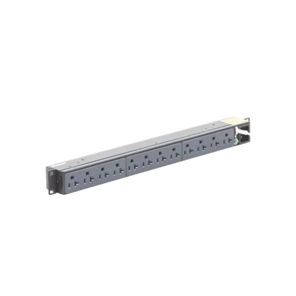 PDU Básico para Distribución de Energía, Enchufe de Entrada NEMA 5-15P, Con 12 Contactos NEMA 5-20R, Instalación Horizontal de 19in, 1UR, 15 Amp, 120 Vca