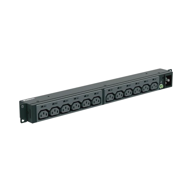 P12B46M-h PDU Básico para Distribución de Energía, Enchufe de Entrada NEMA L6-20P, Con 13 Contactos C13, Instalación Horizontal de 19in, 1UR, 20 Amp, 220 Vca - Image 1