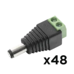 KIT DE 48 CONECTORES MACHO JR52 PARA ALIMENTACIÓN A 12 Vcc - Image 2
