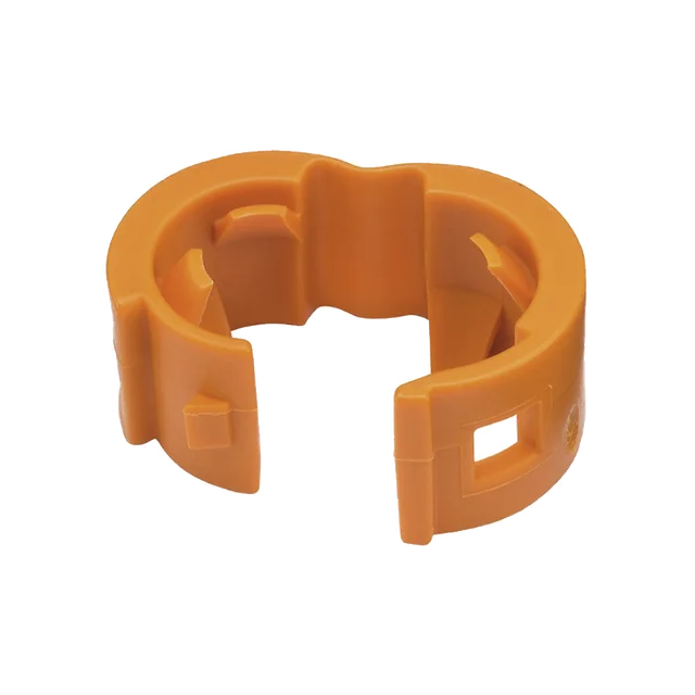PCBANDORQ-h Kit de 25 Clips de Identificación Para Patch Cords, Compatible con Diámetros de 4.7 a 7.8 mm (0.19 a 0.31 Pulgadas), Color Naranja - Image 1
