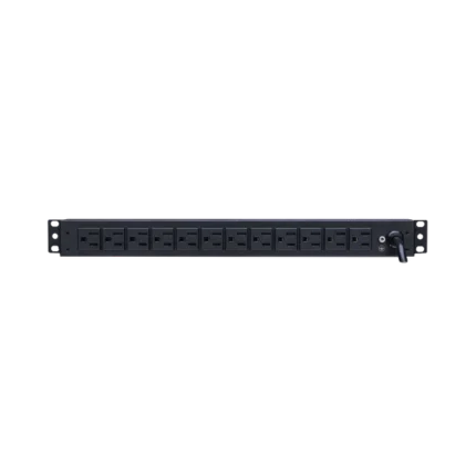 PDU Básico Para Distribución de Energía, Con 12 Tomas NEMA 5-15R Traseras, 1UR, 15 Amp, 120 Vca