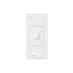 Control remoto PICO 3 botones encender/apagar, subir/bajar intensidad, color blanco, complemente con un atenuador Caseta, RA2, RadioRa2.