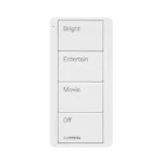 Control inalambrico PICO, 4 botones para con escenas ya predefinidas y grabado.