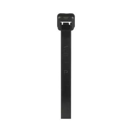 Cincho de Nylon 6.6 de Bloqueo, 188 mm largo x 4.8mm ancho, Color Negro, Exterior Resistente a Rayos UV, Paquete de 1000pz