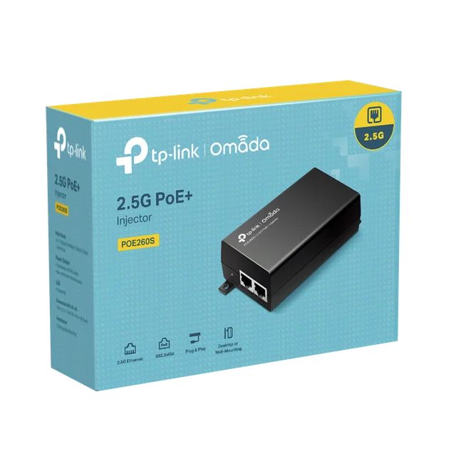 POE260S-h Inyector PoE+ (30W) / Gigabit 802.3 af/at / 2 puertos 10/100/1000 Mbps / Plug and Play / Fuente alimientación Integrada - Image 1