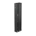 Organizador Vertical PatchRunner™, Doble (Frontal y Posterior), Para Rack Abierto de 45 Unidades, 10in de Ancho, Color Negro