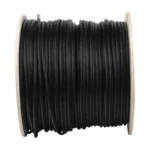 Bobina de cable FTP con Mensajero de Acero de 305 m Cat6+ CALIBRE 23, color negro, para aplicaciones en video vigilancia y redes de datos / Uso en Intemperie y aplicaciones Aéreas - Image 3