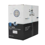 Bobina de cable U/UTP Cat6A de 305 mts, Color Azul, CMR, soporta 10G-BaseT para transmisión de frecuencias de hasta 500MHz, UL