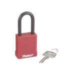 Candado de Bloqueo LOTO de Seguridad Dieléctrico, Con Llave Única, Diámetro de 6.5 mm, Color Rojo - Image 3
