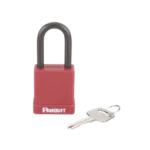 Candado de Bloqueo LOTO de Seguridad Dieléctrico, Con Llave Única, Diámetro de 6.5 mm, Color Rojo - Image 2