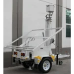 Traila / Remolque con Mástil Retráctil de 7.5 m. para Videovigilancia o Iluminación, con capacidad para Instalar Módulos Solares y Baterías (No incluidos) - Image 2
