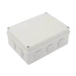 Caja Derivación-Conexión de Plástico (140 X 190 X 76 mm) con 10 Glándulas de Goma. Para Instalaciones Comerciales, Residenciales e Industriales. Incluye Tornillería para su Tapa. Funciona También como Registro.