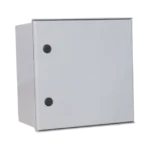 Gabinete de Poliéster IP65 Uso en Intemperie (400 x 400 x 200 mm) con Placa Trasera Interior de Plástico (Incluye Chapa y Llave).