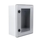 Gabinete de Poliéster IP65 Puerta Transparente, Uso en Intemperie (400 x 500 x 200 mm) con Placa Trasera Interior de Plástico (Incluye Chapa y Llave). - Image 3