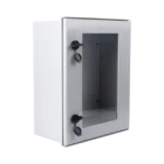 Gabinete de Poliéster IP65 Puerta Transparente, Uso en Intemperie (400 x 500 x 200 mm) con Placa Trasera Interior de Plástico (Incluye Chapa y Llave). - Image 4