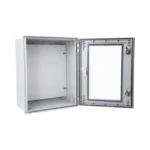 Gabinete de Poliéster IP65 Puerta Transparente, Uso en Intemperie (400 x 500 x 200 mm) con Placa Trasera Interior de Plástico (Incluye Chapa y Llave). - Image 5