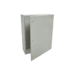 Gabinete de Acero IP66 Uso en Intemperie (800 x 1200 x 400 mm) con Placa Trasera Interior Metálica y Compuerta Inferior Atornillable (Incluye Chapa y Llave).