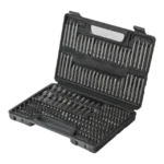 Juego de 208 Puntas para Taladro Entrada Hexagonal 1/4". Incluye Estuche.