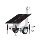 Traila / Remolque con Mástil Retráctil de 7.5 m. para Videovigilancia o Iluminación, con capacidad para Instalar Módulos Solares y Baterías (No incluidos) - Image 3