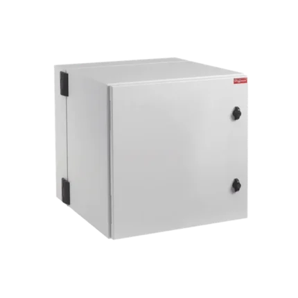 Gabinete Industrial ProTek de Puerta Sólida, Protección NEMA Tipo 4/12; IP66, Abatible, Fabricado en Acero, 12 UR, Color Gris Claro