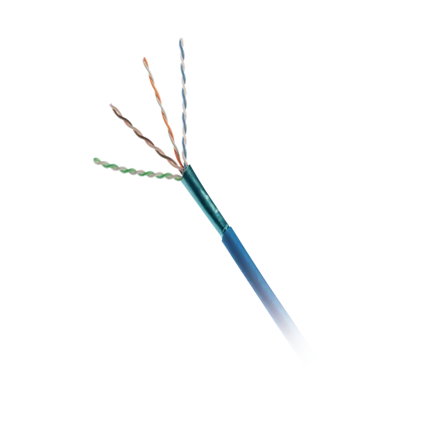 PUP6AHD04BUG-h Bobina de Cable UTP de 4 Pares, Vari-MaTriX, Cat6A, 23 AWG, CMP (Plenum), Color Azul, 305 Metros (1000 Pies) - Image 1