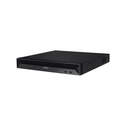 NVR 8 Megapíxel / 16 canales / H.265 / P2P Wisenet / 16 puertos PoE / 128Mbps