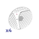 (LHG XL 5 ac 4 Pack) CPE y PtP en 5GHz  802.11 a/n/ac con Antena de Rejilla de 27dBi. "Ahora con Más Velocidad y Mayor Distancia"