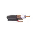 ( venta x metro ) Cable coaxial RG59 Siamés, Malla de Cobre y Aluminio, HECHO EN MÉXICO, Optimizado para HD+ 2 hilos calibre 20.