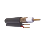 ( venta x metro ) Cable coaxial RG59 Siamés, Malla de Cobre y Aluminio, HECHO EN MÉXICO, Optimizado para HD+ 2 hilos calibre 20. - Image 2