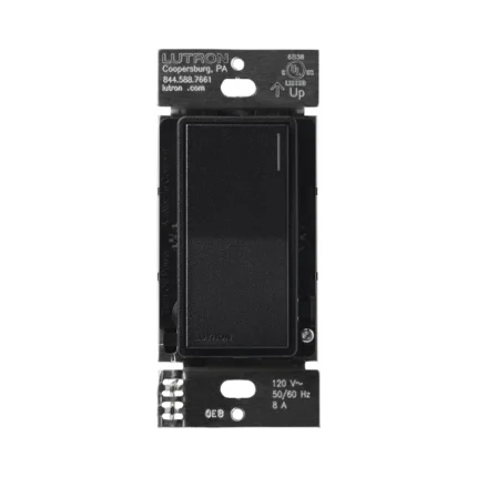 (RadioRa3) Apagador Sunnata color negro para linea Radio Ra3, 8A de iluminación, 5.8A Motor
