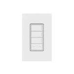 (RadioRa3) Botonera Sunnata Blanco 3 escenas y 2 botones subir/bajar para Radio RA3, programe escenas diferentes en cada botón.