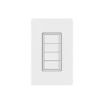 (RadioRa3) Botonera Sunnata Blanco 3 escenas y 2 botones subir/bajar para Radio RA3, programe escenas diferentes en cada botón.