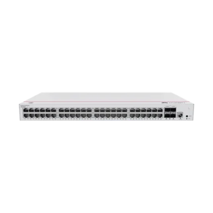 Switch de Acceso Gigabit Administrable PoE Capa 2 / 48 puertos 10/100/1000 Mbps (PoE) / 4 Puertos 1GE SFP Uplink / ERPS / IMGP Snooping / DHCP Snooping / PoE Perpetuo / 380W / Administración Nube Gratis