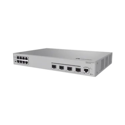 Switch de acceso eKit Administrable / Capa 2 / 8 Puertos PoE+ Gigabit + 4 SFP + Puerto Consola / PoE Perpetuo / Presupuesto PoE 125 W / Sin licenciamiento