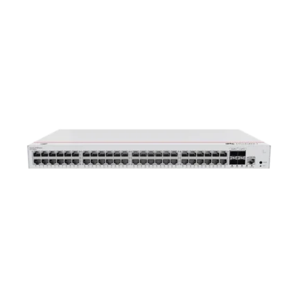 Switch de Distribución/Core Gigabit Administrable PoE Capa 3 / 48 puertos 10/100/1000 Mbps (PoE) / 4 Puertos 1GE SFP Uplink / ERPS / Rutas Estáticas / iStack / PoE Perpetuo / 380W / Administración Nube Gratis