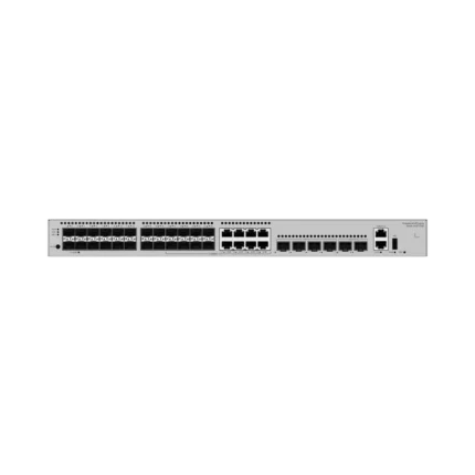 Switch Empresarial Core Gigabit Administrable  Capa 3 / 24 puertos 1GE SFP ( Combo con 8 Puertos 10/100/1000 Mbps) / 4 Puertos 10GE SFP+ Uplink / 2 Puertos 10GE SFP+ (Stack) / ERPS / Ruteo Dinámico (RIP, OSPF, IS-IS y BGP)  / iStack / Administraci&
