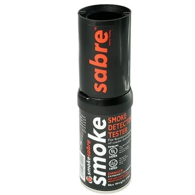 SABREdet Lata De Humo Sintético En Aerosol 2.6 oz, Para Prueba De Detectores, Libre De Silicona, 100% Biodegradable, No Contamina Los Detectores, Uso Manual, Listado UL - Image 1