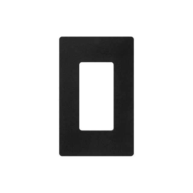 SC1MN-h Tapa Color Negro Satin para interruptor o dimmer Lutron, 1 gang, limpio y moderno - Image 1