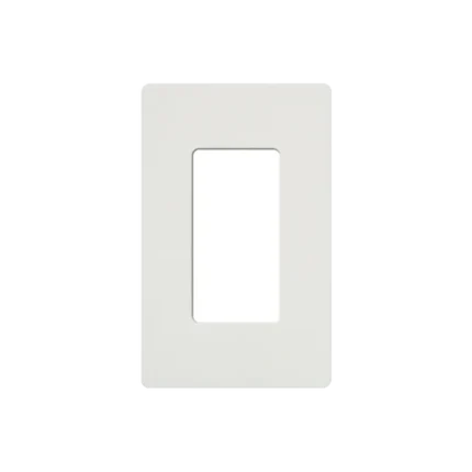 Placa de pared 1 espacio, para atenuador (dimmer), apagador ó control remoto inalámbrico LUTRON.