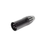 XLR conector de cable macho, carcasa enchapada en negro, contactos enchapados en plata - Image 3