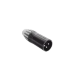 XLR conector de cable macho, carcasa enchapada en negro, contactos enchapados en plata - Image 4