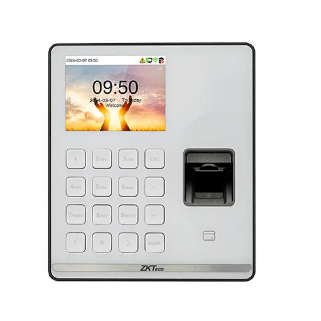 SENSEFPM1-19592 Terminal Biométrica de Asistencia / Huella Digital y RFID / 500 Usuarios / Pantalla 2.8" / WiFi / ZKBio Zlink / USB - Image 1